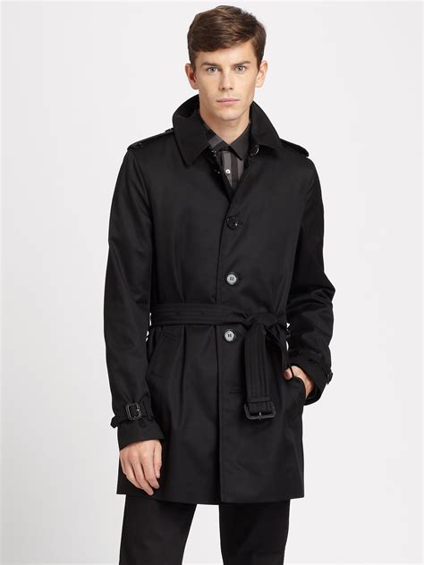 burberry trench coat black men|Burberry trench coat men price.